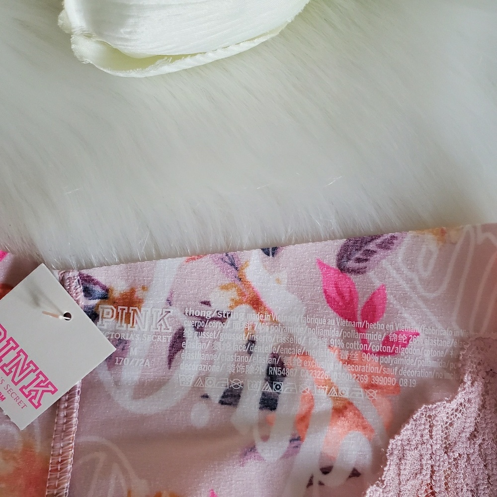 PINK VICTORIA'S SECRET THONG SIZE M - Picture 5 of 6
